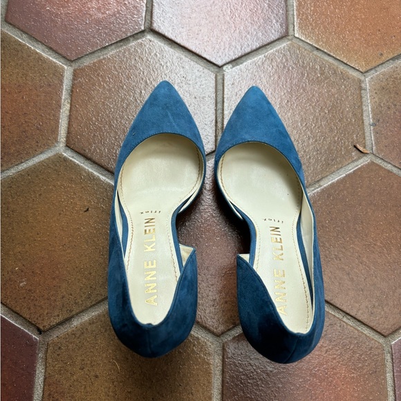 Teal Anne Klein Size 8 I-flex Pump Heels Dress Shoes - Picture 3 of 3